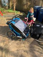 Thule Chariot Cross 2 Fietskar Majolica Blue. Zeer compleet!, Ophalen, Gebruikt, Kinderkar