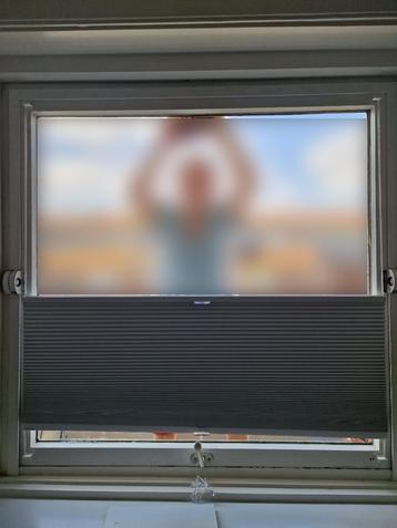 Gratis Veneta plissegordijn draai-kiep raam (108,4 x 109,0)