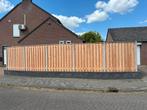 Hout/beton antraciet boton schutting  inclusief montage, Ophalen, 1 tot 2 meter, 6 meter of meer, Nieuw