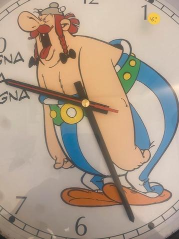 Asterix en Obelix Wandklok Vintage - Zeldzaam! beschikbaar voor biedingen