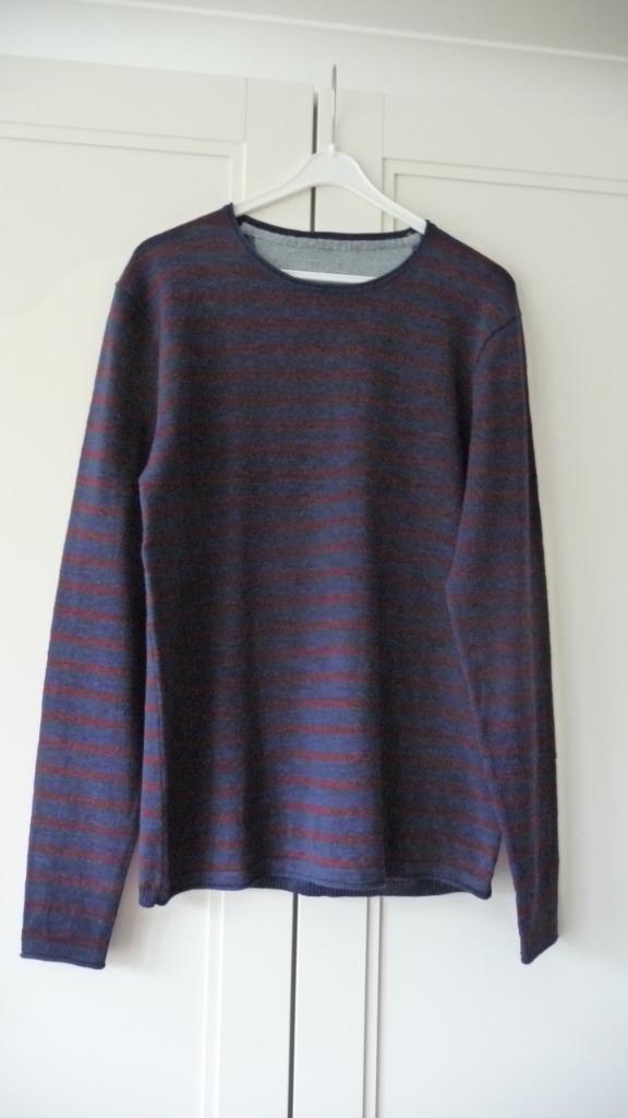 Nieuwe trui - L Blauw/wijnrood, Kleding | Heren, Truien en Vesten, Nieuw, Maat 52/54 (L), Overige kleuren, Ophalen of Verzenden