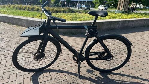 VanMoof S3 Zwart | Nieuwe Accu en e-shifter | Frontcarrier, Fietsen en Brommers, Elektrische fietsen, Gebruikt, Vanmoof, 59 cm of meer