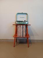 Audiomeubel platenkast platenspelerkast retro vintage hout, Ophalen, Zo goed als nieuw