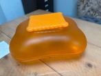 Alessi mary biscuit - koektrommel oranje, Ophalen of Verzenden, Gebruikt