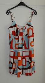 Zomers fleurig tuniek met verstelbare kettingbandjes, Kleding | Dames, Verzenden, Zo goed als nieuw, Maat 42/44 (L), Overige kleuren