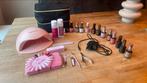 Pink gellack set, Ophalen of Verzenden, Zo goed als nieuw, Overige kleuren, Handen en Nagels