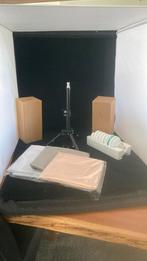 Mini foto studio 60x60x60 cm incl.3 softboxen, achtergronden, Audio, Tv en Foto, Fotografie | Fotostudio en Toebehoren, Ophalen of Verzenden
