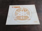Yamaha FS-1 FS-1DX werkplaatshandboek service manual, Ophalen of Verzenden, Yamaha