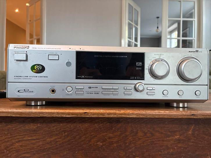 Philips FR986 Receiver, Audio, Tv en Foto, Versterkers en Receivers, Gebruikt, 5.1, Minder dan 60 watt, Ophalen of Verzenden