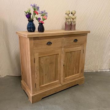 Dressoir - massief teakhout - 2 lades - 2 deuren - TTM Wonen beschikbaar voor biedingen