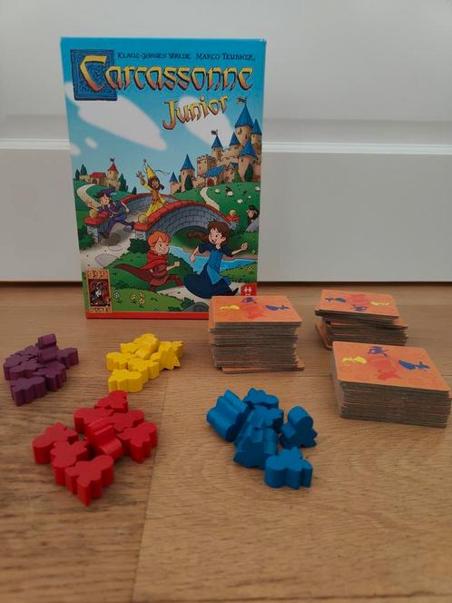 Carcassonne Junior – leuk en leerzaam kinderspel!, Hobby en Vrije tijd, Gezelschapsspellen | Bordspellen, Gebruikt, Ophalen of Verzenden