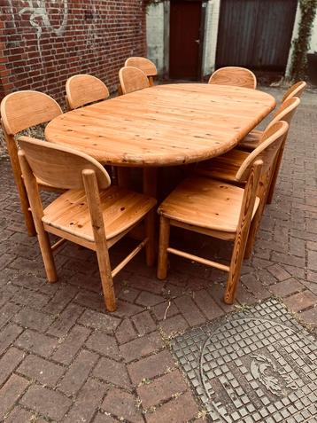 9x Rainer Daumiller en uitschuifbare tafel 4/6/8 personen 70 beschikbaar voor biedingen