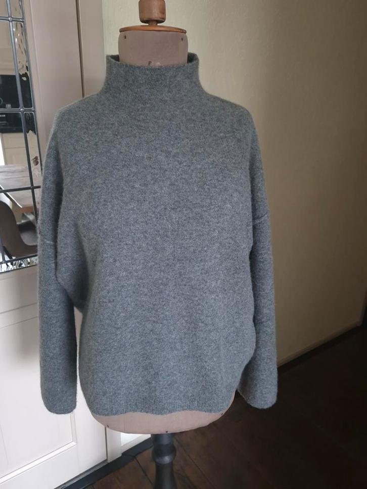 Knit-ted grijze trui S turtleneck Kim NIEUWSTAAT, Kleding | Dames, Truien en Vesten, Zo goed als nieuw, Maat 36 (S), Grijs, Ophalen of Verzenden