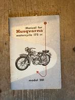 1953 Husqvarna model 281 175cc  Manual, handboek, Ophalen of Verzenden, Zo goed als nieuw