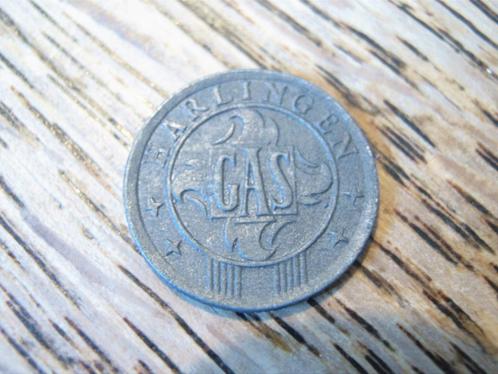 Gaspenning 10 cent Harlingen, bezet Nederland, WW2 #337, Postzegels en Munten, Penningen en Medailles, Overige materialen, Nederland