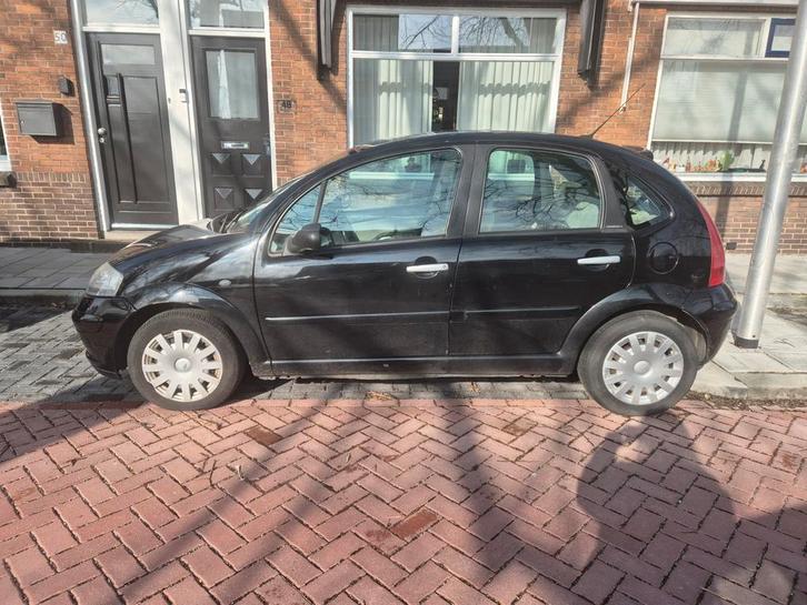 Citroën C3 1.4 I 2003 Zwart, Auto's, Citroën, Particulier, C3, Airbags, Airconditioning, Elektrische buitenspiegels, Elektrische ramen