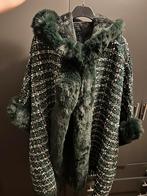 Poncho tweed bont groen nieuw met kaartje, Nieuw, Groen, Ophalen of Verzenden