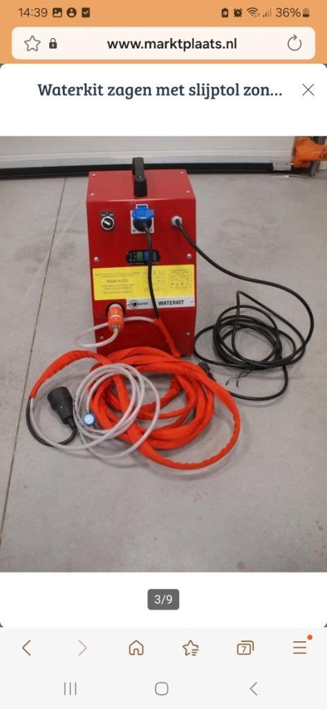 Porter waterkit voor nat zagen, Doe-het-zelf en Verbouw, Gereedschap | Zaagmachines, Zo goed als nieuw, Overige typen, 1200 watt of meer