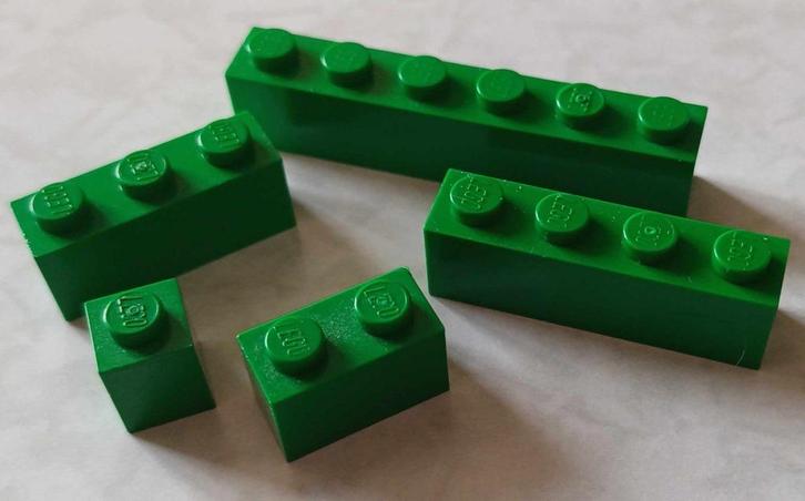 partij groene lego steentjes 1 nopje breed, Kinderen en Baby's, Speelgoed | Duplo en Lego, Gebruikt, Lego, Losse stenen, Ophalen of Verzenden