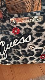Guess Handtas met Luipaardprint, Sieraden, Tassen en Uiterlijk, Tassen | Damestassen, Ophalen of Verzenden, Nieuw, Zwart, Handtas