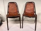 2 stuks Les Arcs van Charlotte Perriand, Huis en Inrichting, Stoelen, Ophalen, Gebruikt, Twee, Bruin