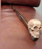 Wandelstok met Doodskop, Antiek en Kunst, Ophalen of Verzenden