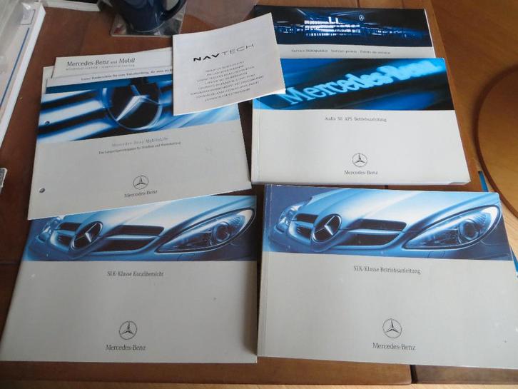 Instructieboek Mercedes SLK 200 K, SLK 350 R171 2003, set, Auto diversen, Handleidingen en Instructieboekjes, Ophalen of Verzenden