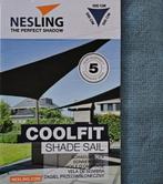 NESLING Coolfit Schaduwdoek Ice Blue Driehoek 5x5x5 m OP=OP!, 300 cm of meer, Ophalen of Verzenden, Nieuw, 450 cm of meer