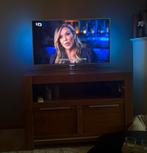 Tv kast massief notenhout, Huis en Inrichting, Kasten | Televisiemeubels, Ophalen, 100 tot 150 cm, Zo goed als nieuw, Minder dan 100 cm