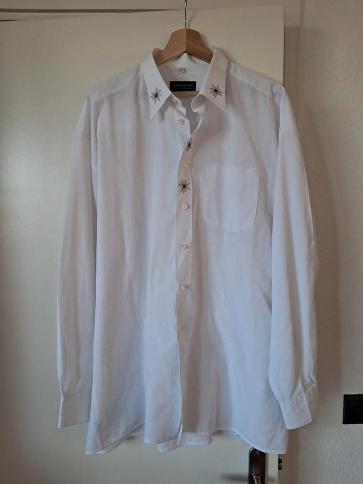 5x Kwaliteits Tiroler Overhemd Carnaval 3x XXL en 2x XL, Kleding | Heren, Overhemden, Zo goed als nieuw, Overige halswijdtes, Overige kleuren