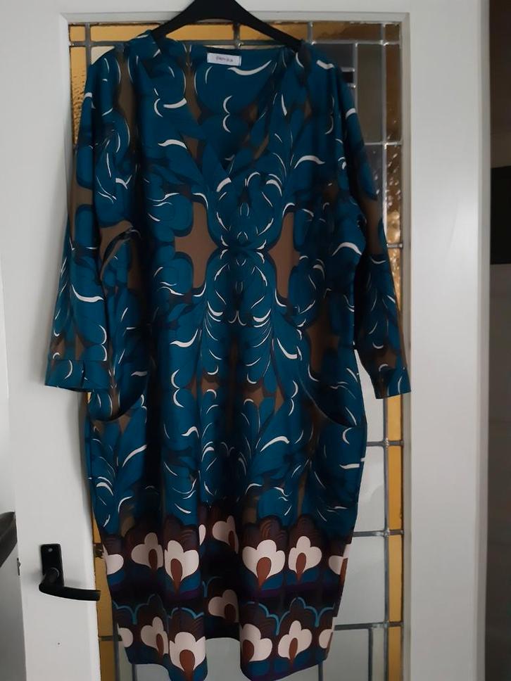 Jurk van Paprika.  Petrol Blauw.  Maat 46. Ruim model., Kleding | Dames, Jurken, Zo goed als nieuw, Maat 46/48 (XL) of groter
