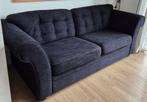 Zwarte bank, Ophalen, Driepersoons, 75 tot 100 cm, Zo goed als nieuw