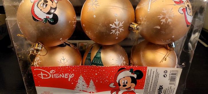 Disney Mickey Mouse kerstballen  nieuw, Diversen, Kerst, Nieuw, Ophalen of Verzenden