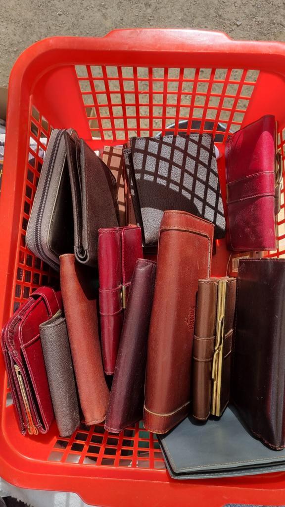 Ekron Lederen Portemonnees - Partij!, Sieraden, Tassen en Uiterlijk, Portemonnees, Nieuw, Overige merken, Bruin, Leer, Met knipsluiting