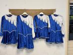 Blauw witte jurk met cape. Majorette, twirl, dansgroep, Kleding | Dames, Overige typen, Blauw, Ophalen of Verzenden, Maat 34 (XS) of kleiner