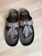 Fred de la Bretoniere leren teenslippers mt 37 zgan, Slippers, Fred de la Bretoniere, Ophalen of Verzenden, Zo goed als nieuw
