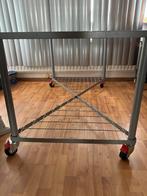 Tafel met matglas blad., Huis en Inrichting, Ophalen, Gebruikt, Glas, 75 cm of meer