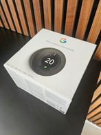 Google Nest Learning Thermostat - Zwart -, Doe-het-zelf en Verbouw, Thermostaten, Ophalen of Verzenden, Slimme thermostaat, Zo goed als nieuw