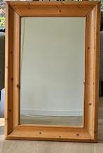 Grenen brocante spiegel, Antiek en Kunst, Ophalen, Rechthoekig, 50 tot 100 cm, Minder dan 100 cm