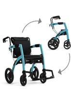 Rollz motion rolstoel rollator zwart, Diversen, Rolstoelen, Ophalen, Inklapbaar, Zo goed als nieuw, Duwrolstoel