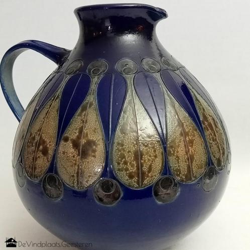 Bolle blauwe kan, Antiek en Kunst, Antiek | Keramiek en Aardewerk, Ophalen of Verzenden