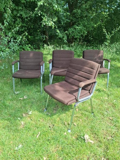 4 Vintage designs stoel stoelen Mid-century Drabert 1960, Huis en Inrichting, Stoelen, Gebruikt, Ophalen of Verzenden