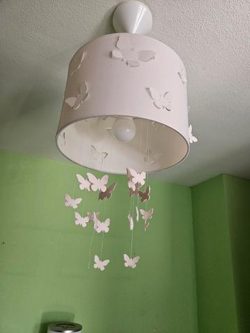 Kinderlamp Vlinders licht roze  beschikbaar voor biedingen