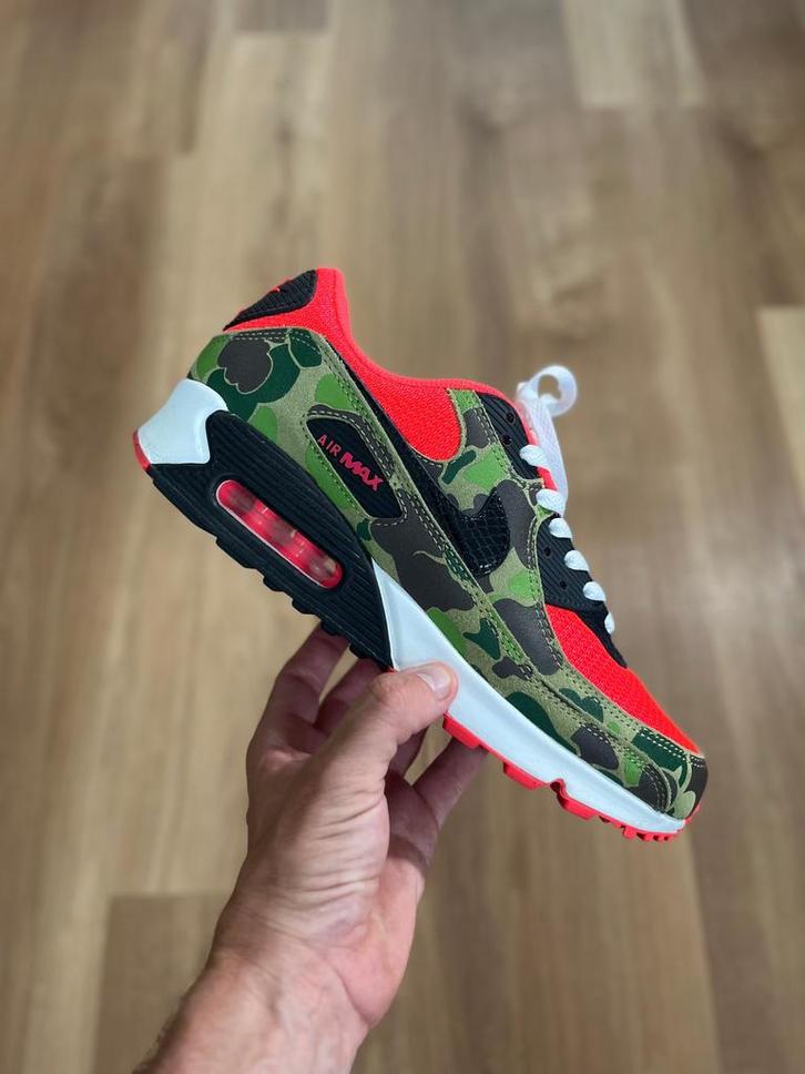 Nike Air Max 90 ‘Reverse Duck Camo’ 41, Kleding | Heren, Overige Herenkleding, Zo goed als nieuw, Ophalen of Verzenden