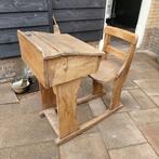 Brocante antieke schoolbank / lessenaar, Ophalen