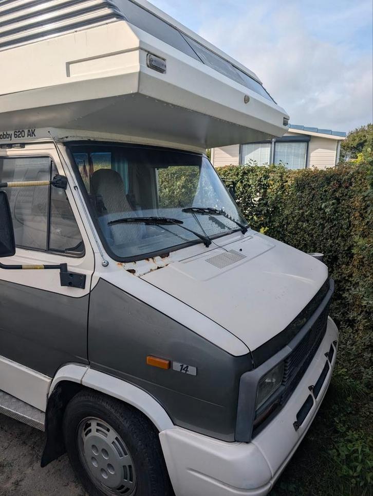 Camper hobby Peugeot, Caravans en Kamperen, Campers, Particulier, Half-integraal, Hobby, Ophalen