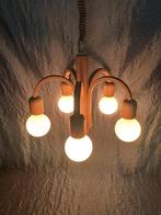 Vintage hanglamp - Domus Denemarken - Teakhout, Ophalen of Verzenden, Zo goed als nieuw