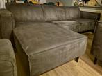 Bank en fauteuil Leen Bakker Umix Madison grijs, Huis en Inrichting, Banken | Sofa's en Chaises Longues, Gebruikt, Stof, 75 tot 100 cm