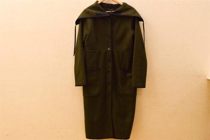 Bitte Kai rand lange jas 47930, Kleding | Heren, Jassen | Winter, Gedragen, Maat 48/50 (M), Zwart, Ophalen of Verzenden