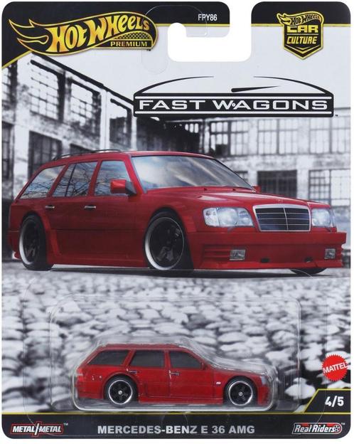 Hot Wheels Premium Mercedes-Benz E 36 AMG - Fast Wagons, Kinderen en Baby's, Speelgoed | Speelgoedvoertuigen, Nieuw, Ophalen of Verzenden